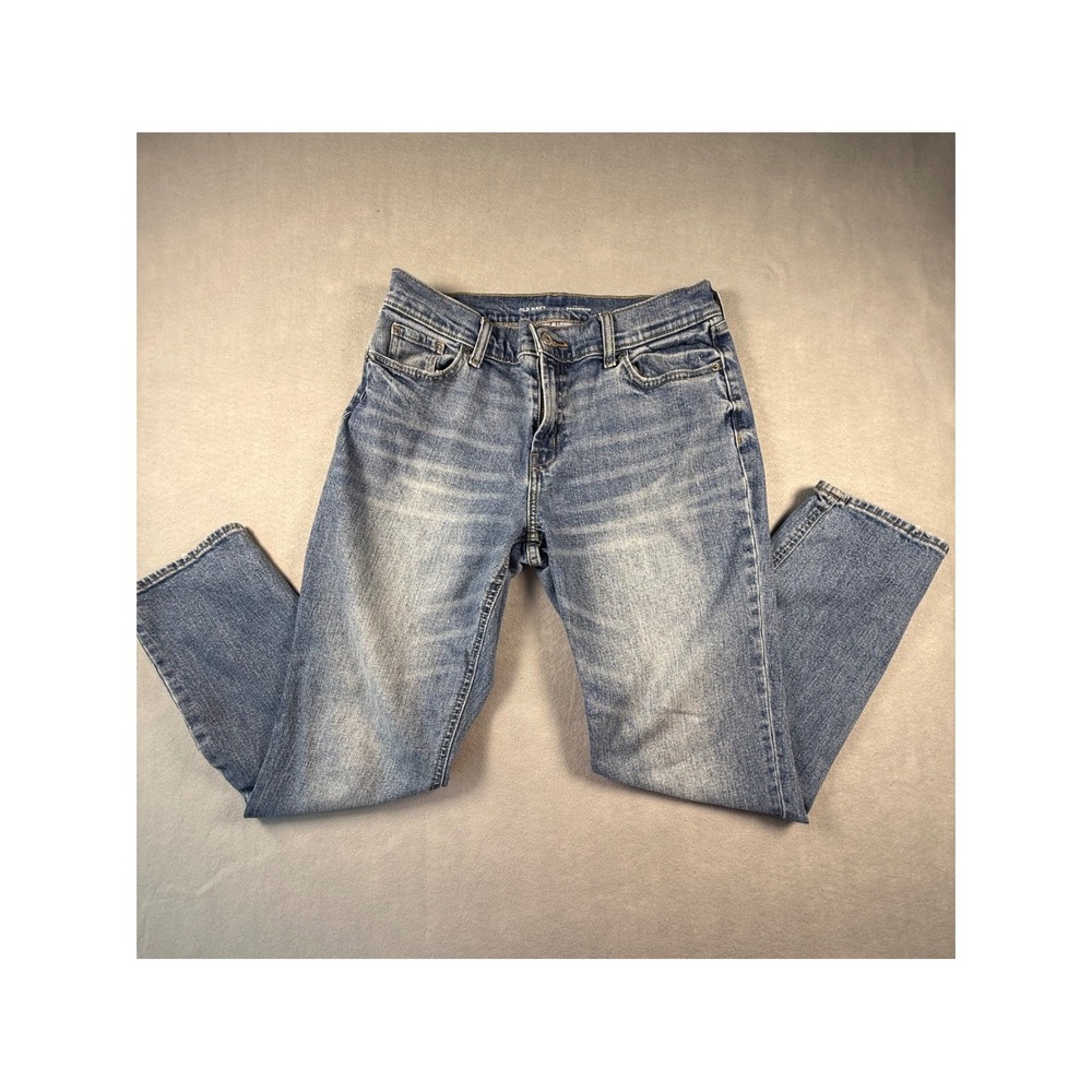 Old Navy Mid-Rise Boyfriend Jeans Medium Wash Blue Denim Women Size 4